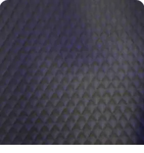 Dark Gray quilted leather interior lining swatch